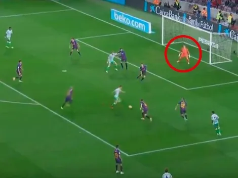 Ter Stegen quería que Lo Celso haga un gol en el Camp Nou y puso las manos flojitas para el gol del Betis