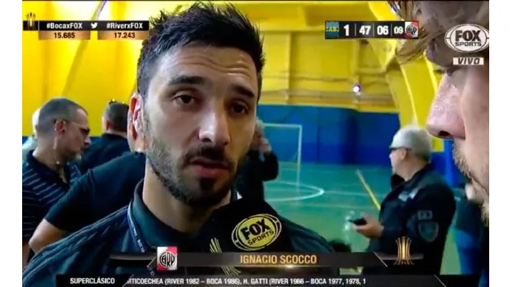 Scocco se pierde la ida.