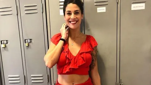 Ivana Nadal se puso un short bien corto, la remera de River y avisó que no puede más con el partido