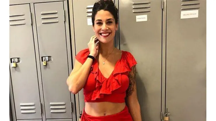 Ivana Nadal se puso un short bien corto, la remera de River y avisó que no puede más con el partido