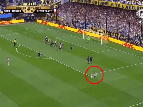 El primer tiro de la final entre Boca vs River: el Pity y Rossi la sacó del ángulo