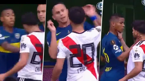Foto de Milton Casco contra todo Boca.
