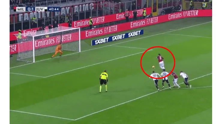 Foto del penal de Higuaín.