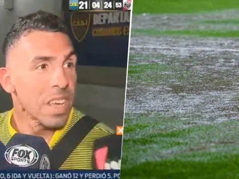 Él quería jugar sí o sí: Tevez dijo que la cancha estaba para jugar