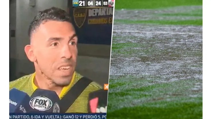 Él quería jugar sí o sí: Tevez dijo que la cancha estaba para jugar
