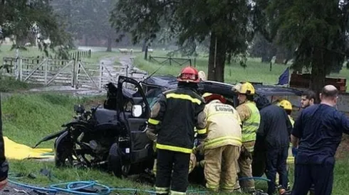 Imagen del accidente en Lobos.