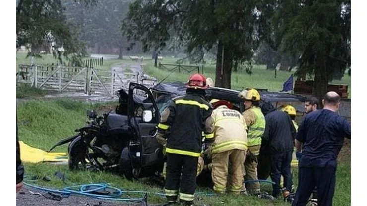 Imagen del accidente en Lobos.