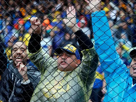 Las mejores fotos de la enloquecida hinchada de Boca abajo de la lluvia