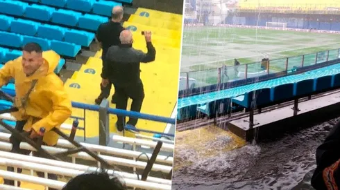 La cancha de Boca, en serios problemas.