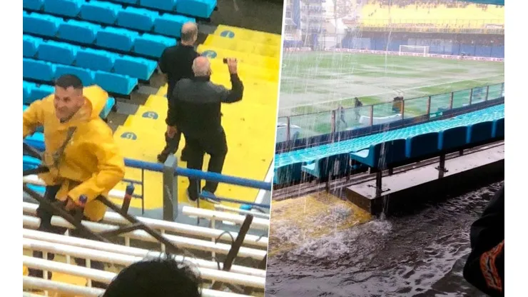 La cancha de Boca, en serios problemas.
