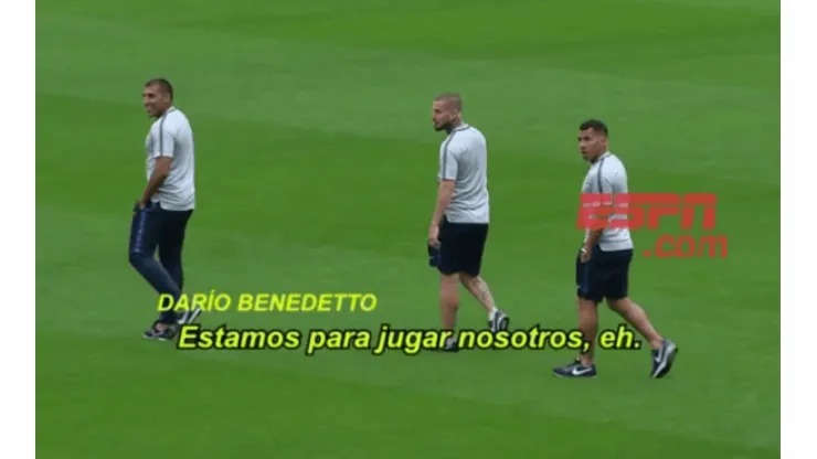 Momentazo: el video de Wanchope, Tevez y Benedetto en la cancha bajo la lluvia