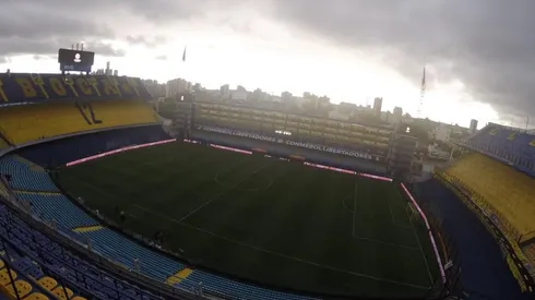 Foto de la Bombonera en estos momentos.