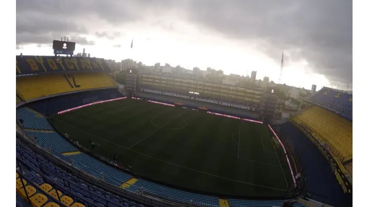 Foto de la Bombonera en estos momentos.