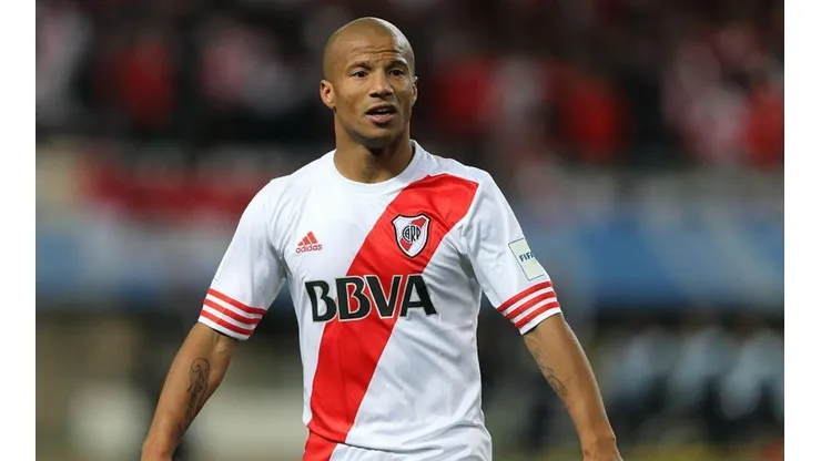 Carlos Sánchez durante su estadía en River.