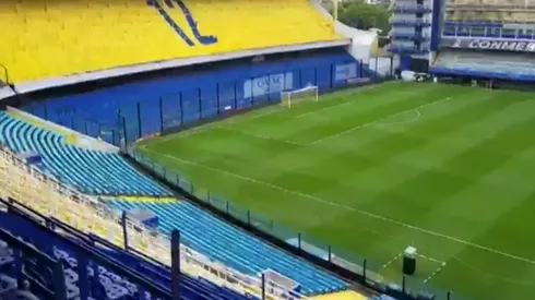 Foto de la Bombonera ahora. ¡Va mejorando!