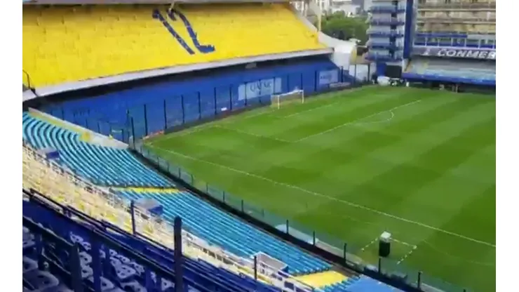 Foto de la Bombonera ahora. ¡Va mejorando!