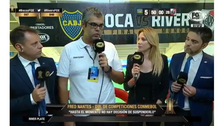 Director de Competiciones de CONMEBOL: "El partido entre Boca y River no sufre ninguna modificación"