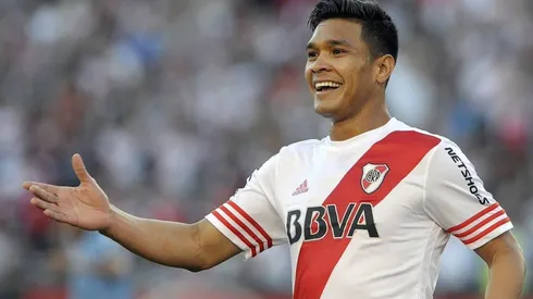 Teófilo Gutiérrez durante su estadía en River.