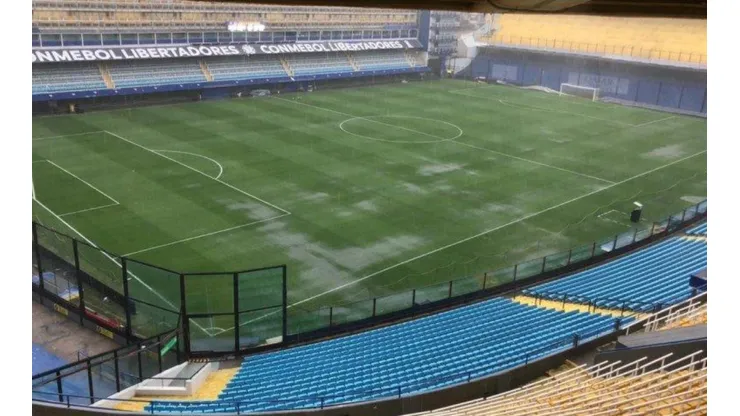 Así luce la Bombonera en la previa del partido.