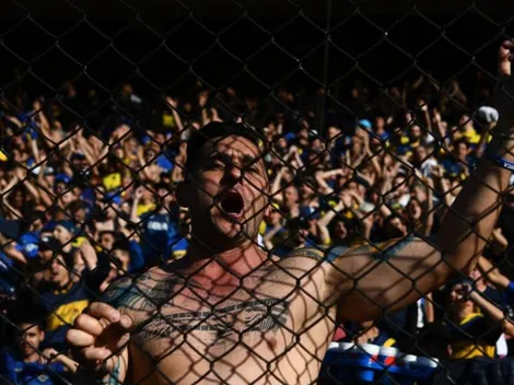 Reza Boca: la emotiva foto de un hincha en los alrededores de La Bombonera
