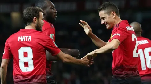 Juan Mata y Ander Herrera, juntos.