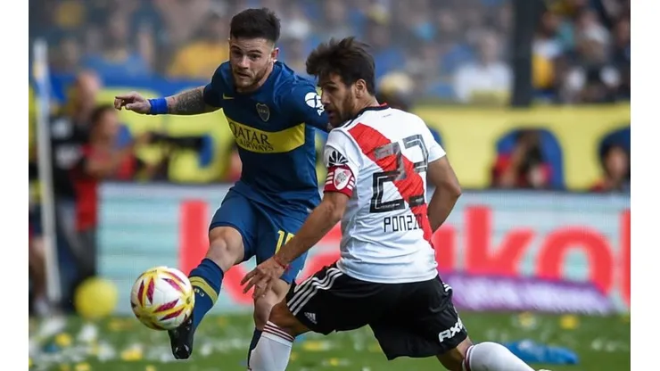 Boca y River en el último Superclásico.