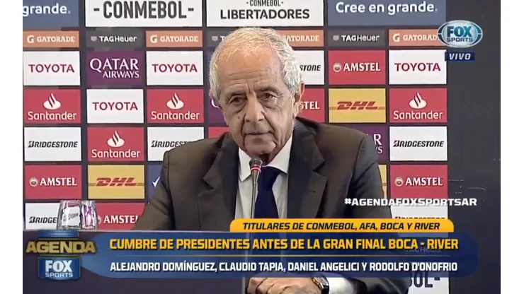 Angelici dijo que van a tener "un jugador más" en La Bombonera y D'Onofrio le contestó