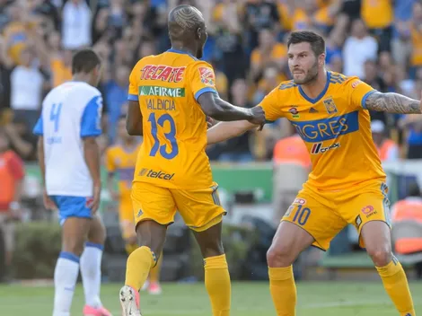 Tigres recordó la goleada y el hattrick de Valencia ante Puebla del año pasado