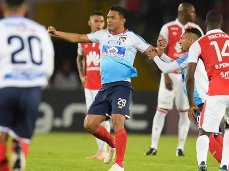 Con dos golazos, Junior se adueñó de Independiente Santa Fe en la Sudamericana