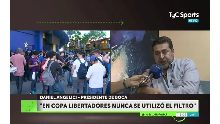 Angelici aprovechó la polémica venta de entradas para reclarmarle algo a los hinchas de Boca