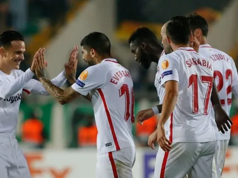 A 2 minutos del final, Banega le dio el triunfo al Sevilla en Turquía