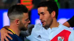 Nández y Mayada tras el Superclásico en Mendoza.