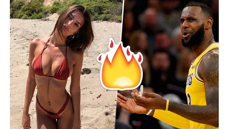 Emily Ratajkowski fue a ver a Lebron James y todo el estadio se volteó a verla