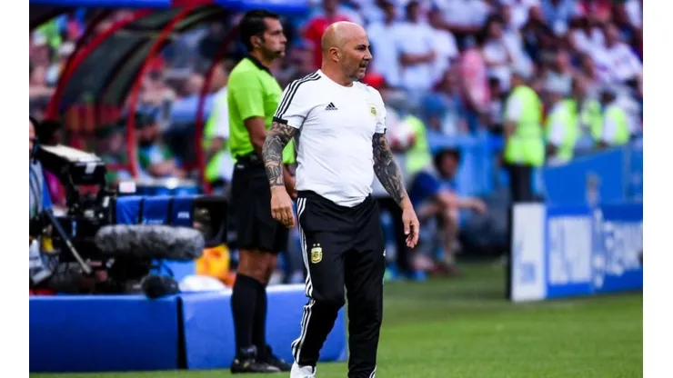 Foto de Jorge Sampaoli, entrenador de la Selección Argentina.