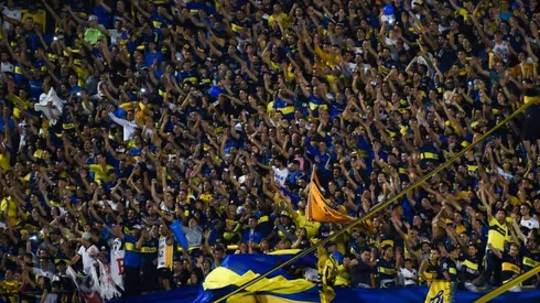 Los hinchas de Boca en el partido ante Palmeiras.