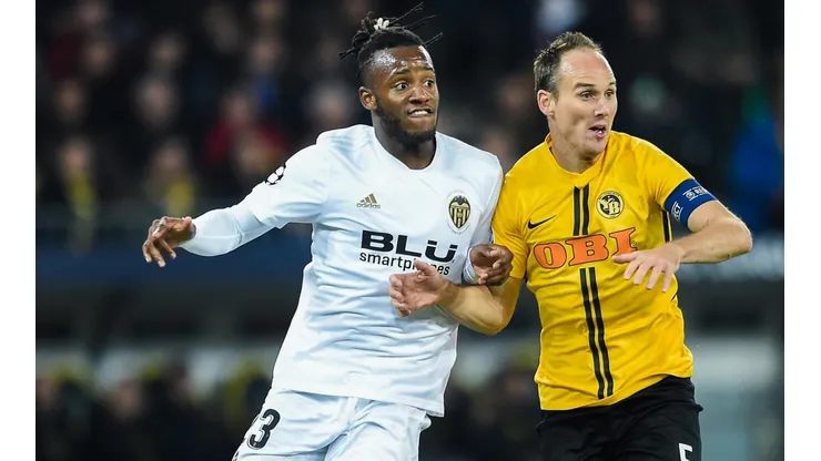 Valencia vs Young Boys por la Champions League .