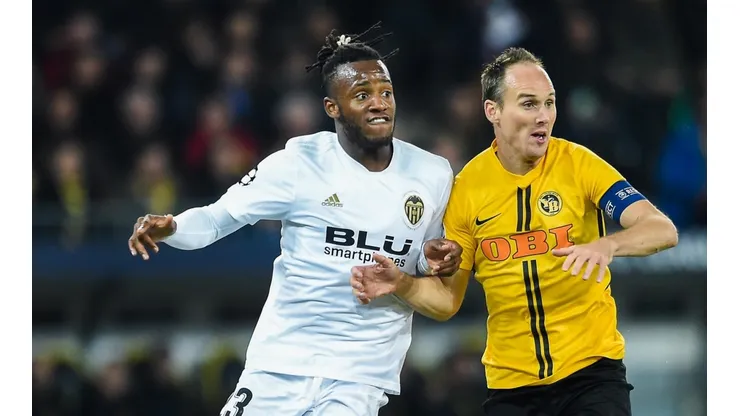 Valencia vs Young Boys por la Champions League .