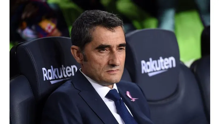 Ernesto Valverde, entrenador de Barcelona.