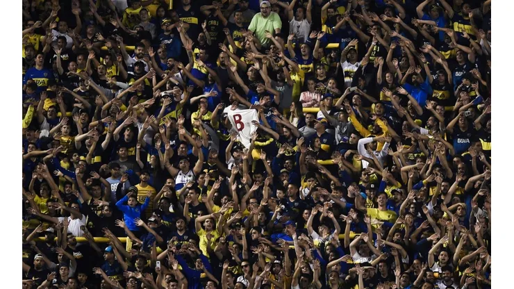 Foto de los hinchas de Boca en la Bombonera.