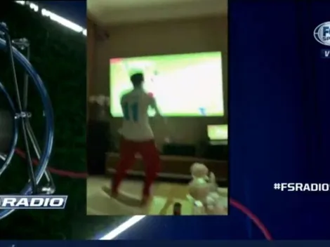 Un hincha más: el video de Driussi festejando el penal del Pity Martínez