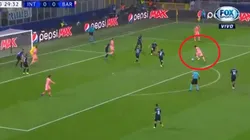 Dembélé enganchó en el área y dejó en ridículo a dos jugadores del Inter