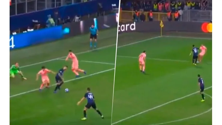 Lautaro Martínez tiró un caño y después Icardi empató ante Barcelona