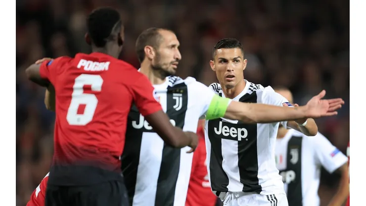 Juventus vs Manchester United por la Champions League.