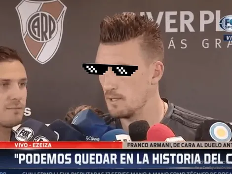 A Armani le preguntaron si la final era el partido de su vida y él entendió todo