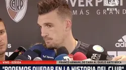 Armani le respondió a Boca por la prohibición a River para decorar el vestuario