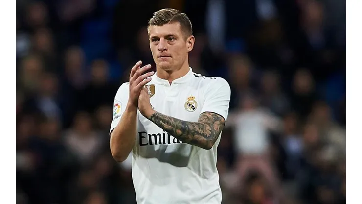 Kroos, aplaudido en el partido ante Valladolid.
