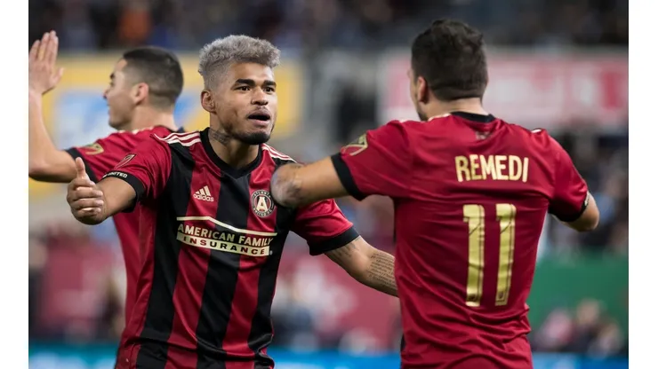 Josef Martinez celebrando el gol de su equipo