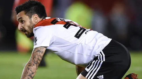 Ignacio Scocco, lesionado en River.