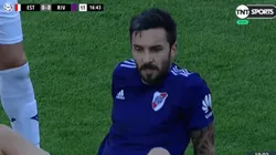 Preocupación en el rostro de Ignacio Scocco.