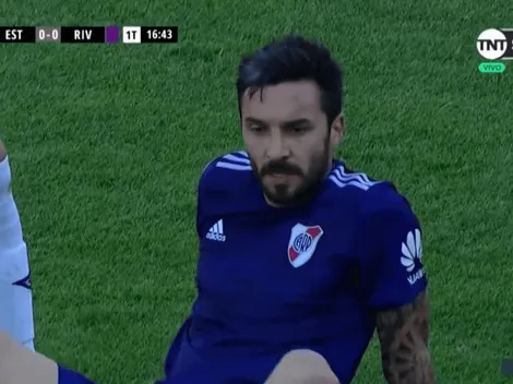 Sufre River, ríe Boca: Scocco salió lesionado ante Estudiantes